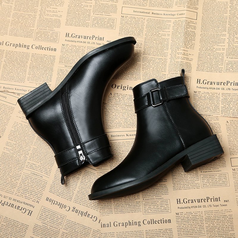 Vintage mid-tube round toe Martin boots