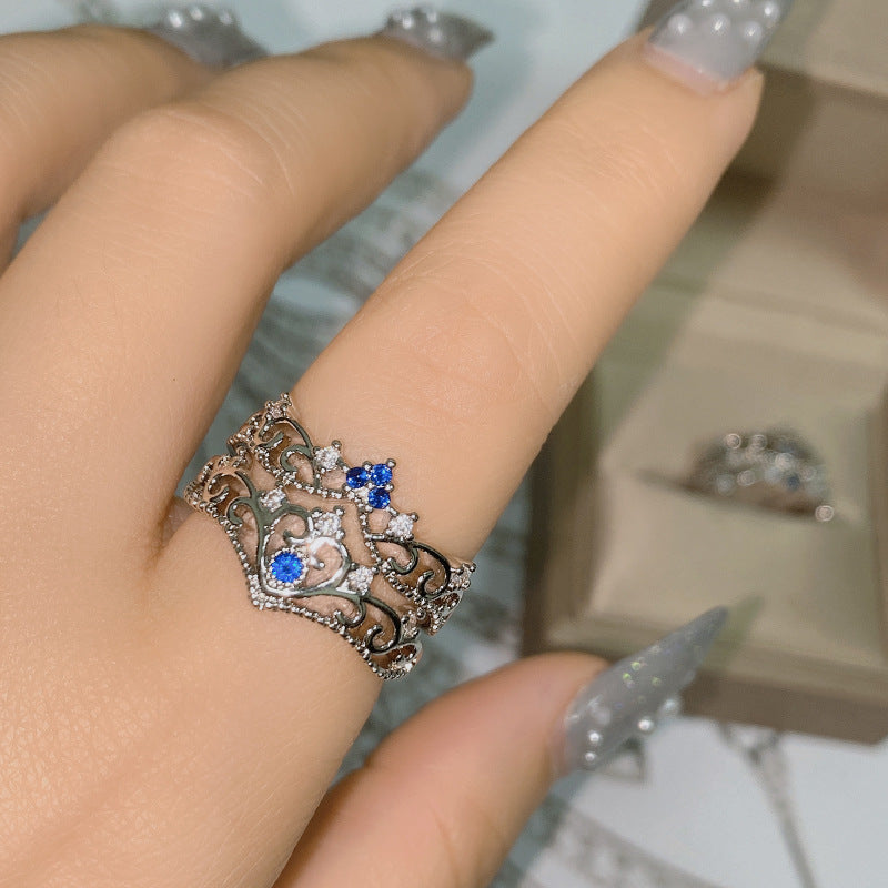 Medieval Wendy's Life Gentle Ocean Blue Girl Ring