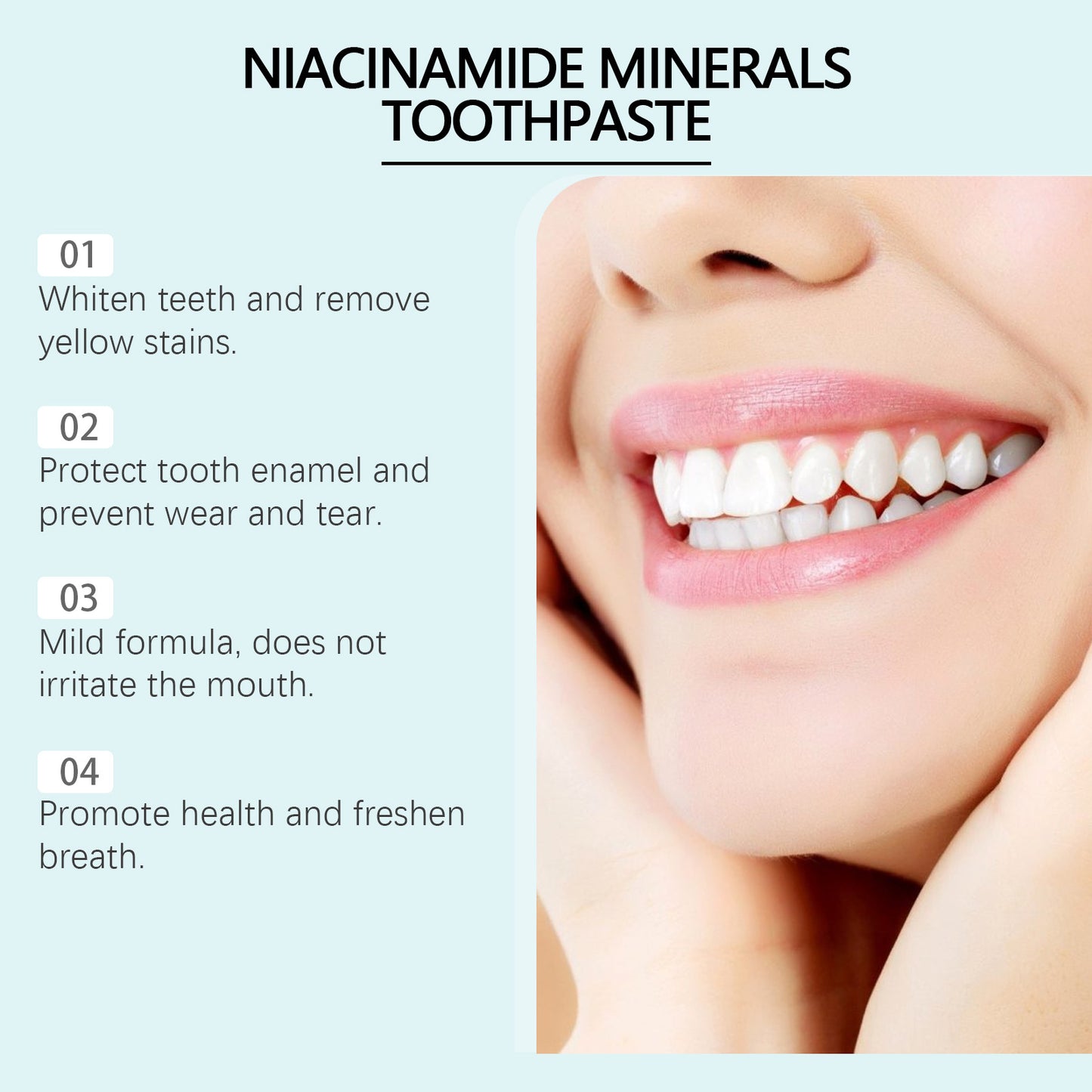 Nicotinamide Toothpaste Gentle Cleaning