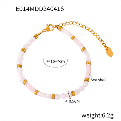 French Elegance Gentle Casual Style Jewelry Shell Beaded Design Sense