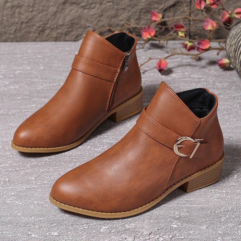Code Pointed Comfortable Martin Boots In Stock