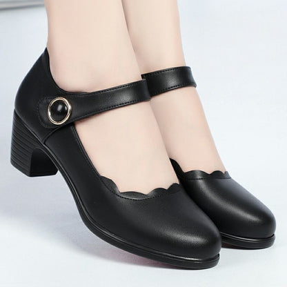 Soft Leather Shallow Mouth Single Order Shoes