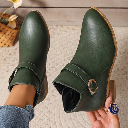 Code Pointed Comfortable Martin Boots In Stock