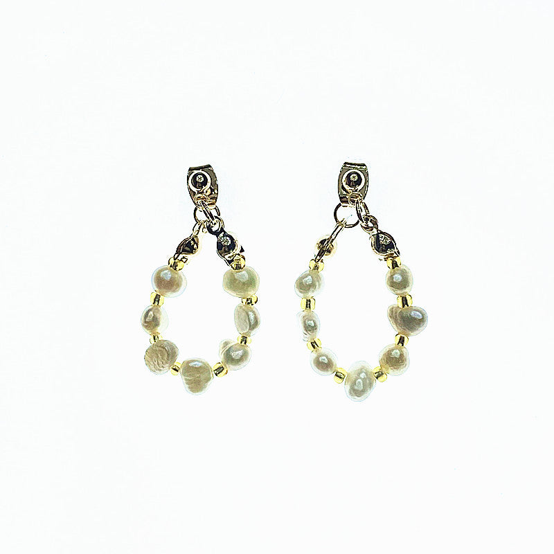 Korean Temperament, Gentle Pearl Earrings, High-end Sense Of Internet Celebrity