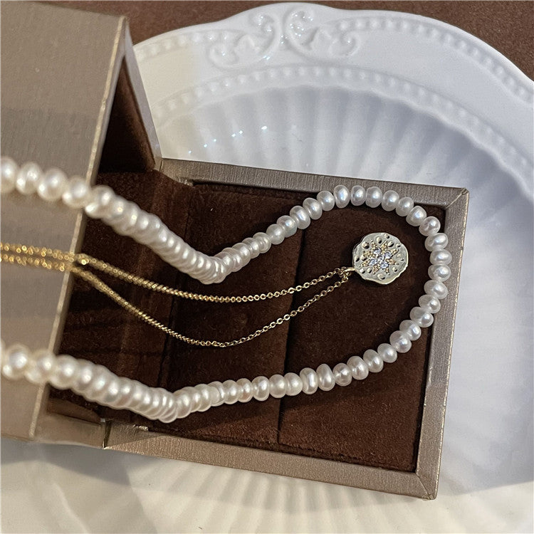 French Simple And Gentle Necklace Vintage Light Luxury Hong Kong Style Accessories