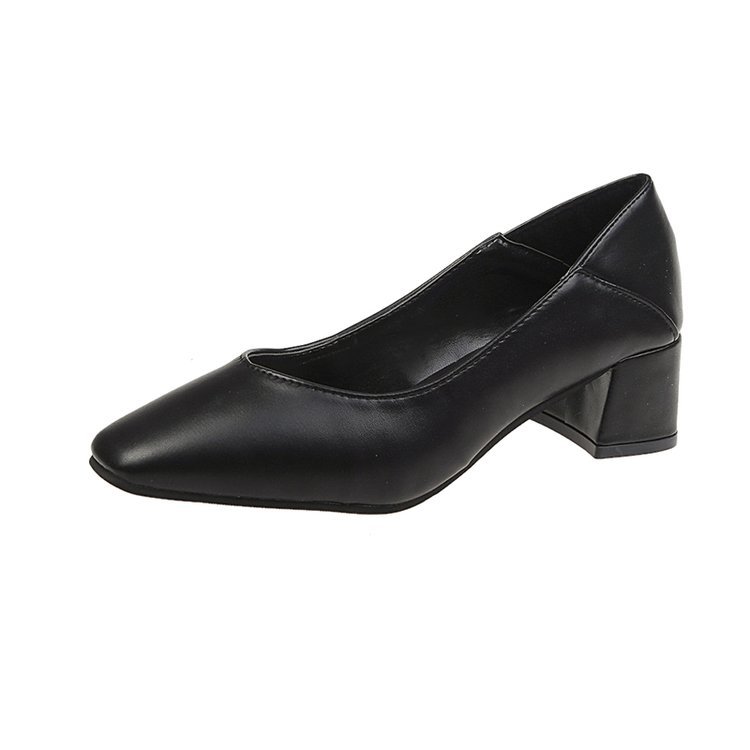 Mid-Heel Chunky Heel High Heels Square Toe