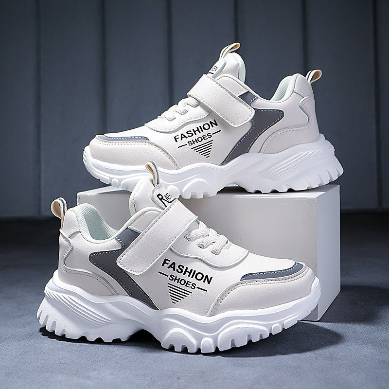 Super Fiber Leather Children's Sports Shoes