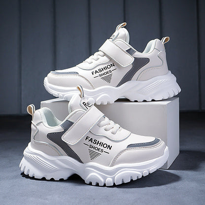 Super Fiber Leather Children's Sports Shoes