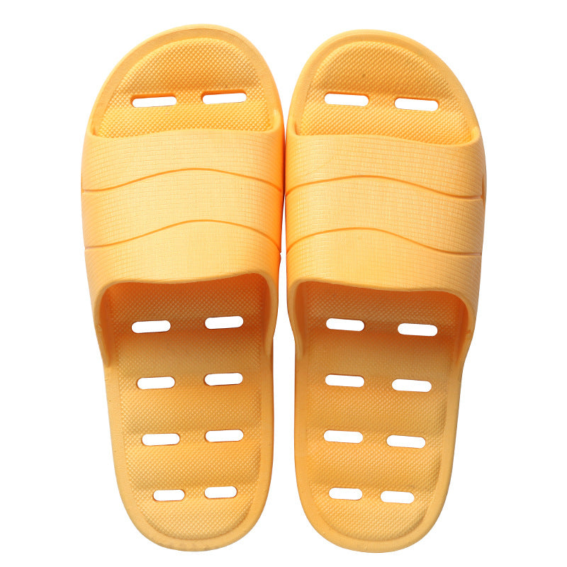 Plastic thick soft bottom leaking household slippers