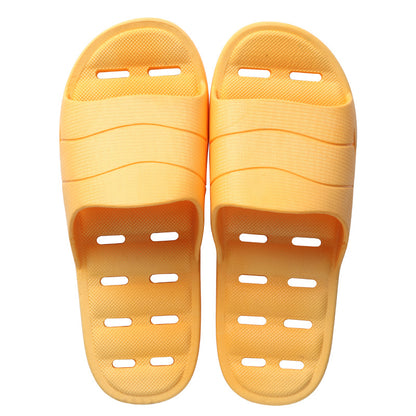 Plastic thick soft bottom leaking household slippers