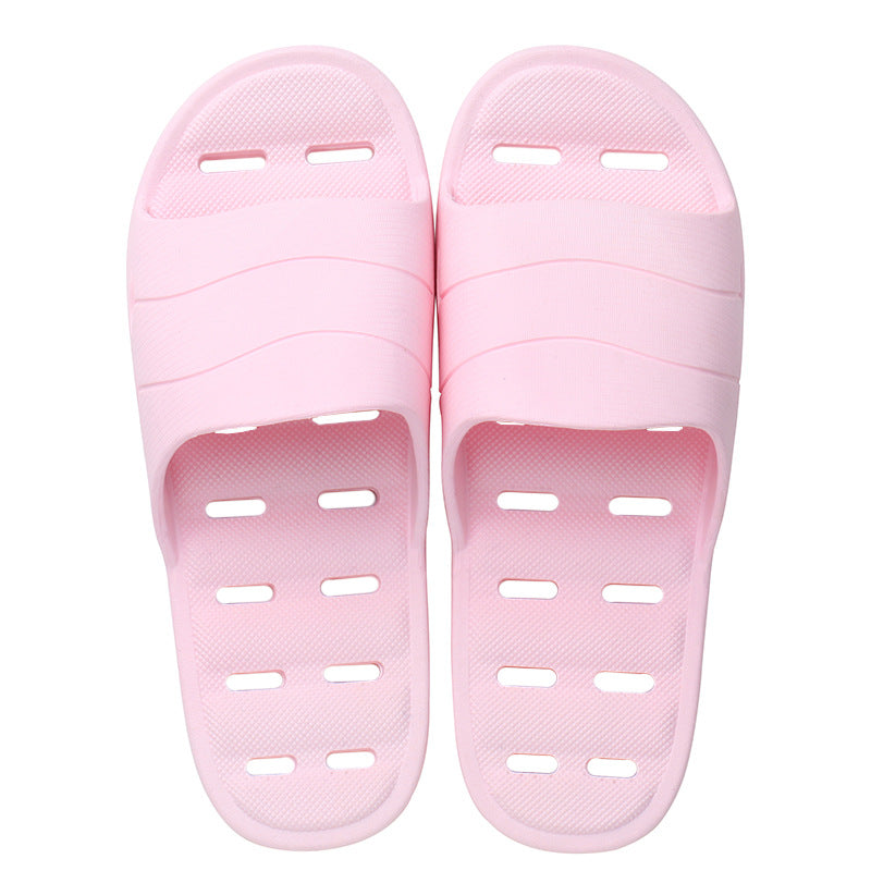 Plastic thick soft bottom leaking household slippers