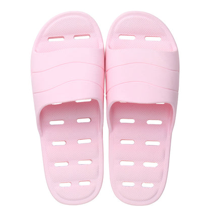 Plastic thick soft bottom leaking household slippers
