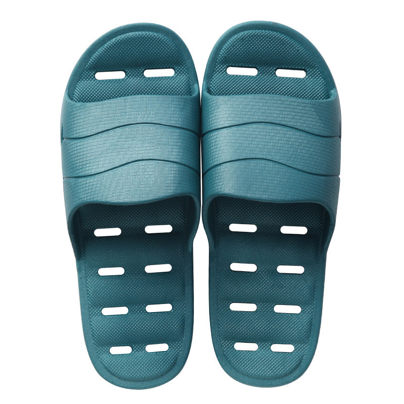 Plastic thick soft bottom leaking household slippers
