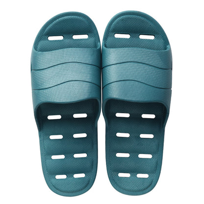Plastic thick soft bottom leaking household slippers
