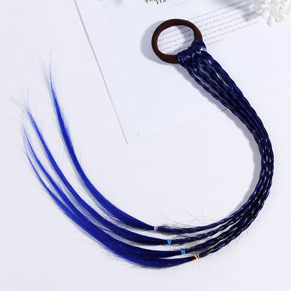 Princess Fashion Girl Wig With Braid Hair Ring Headdress For Children