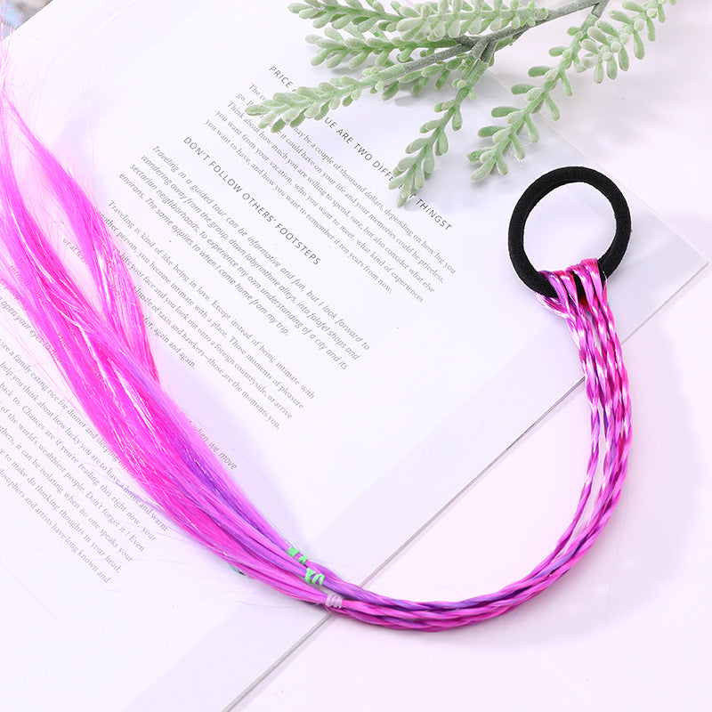 Princess Fashion Girl Wig With Braid Hair Ring Headdress For Children