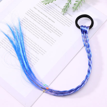 Princess Fashion Girl Wig With Braid Hair Ring Headdress For Children