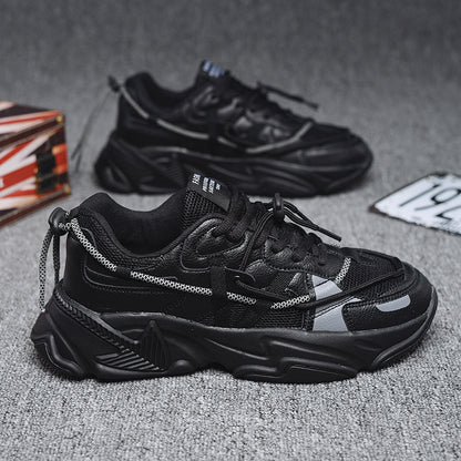 Spring Breathable Trend All-Match Mesh Casual Sneakers Walking Footwear Men Chunky Sneakers