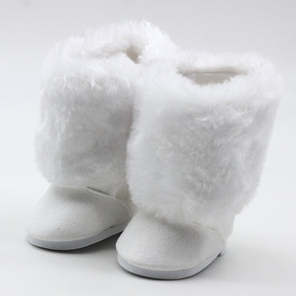 AliExpress Doll Fur Boots 18 Inch American Girl Shoes Factory Direct Snow Cotton Boots In Stock