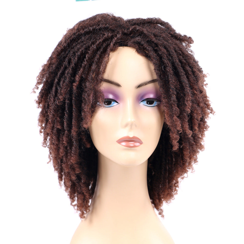 Dirty Braid Wig With Chemical Fiber Headgear