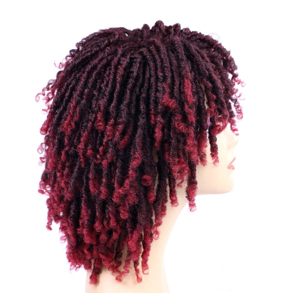 Dirty Braid Wig With Chemical Fiber Headgear