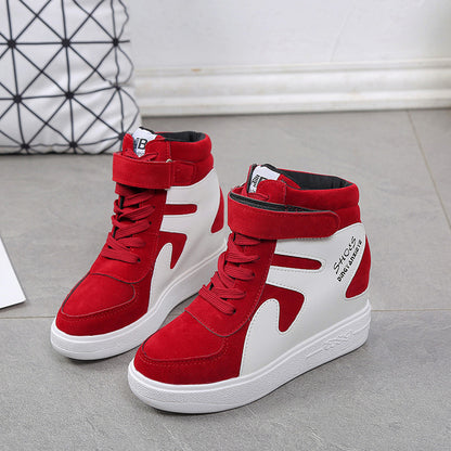 Invisible Inside Heightener Canvas Women's Shoes Korean High-top Shoes Thick Soles Casual Shoes Student Sports