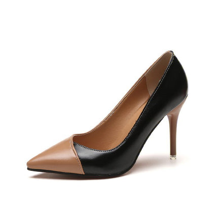 Shallow Mouth Pointed High Heels Sexy Temperament Stiletto Single Shoes