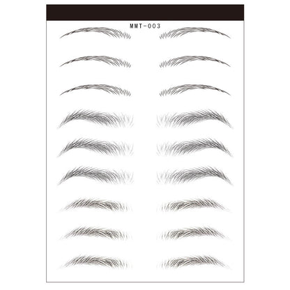 Waterproof 6D Eyebrow Tattoo Semi-Permanent Embroidery Natural Long Lasting Fake Eyebrow