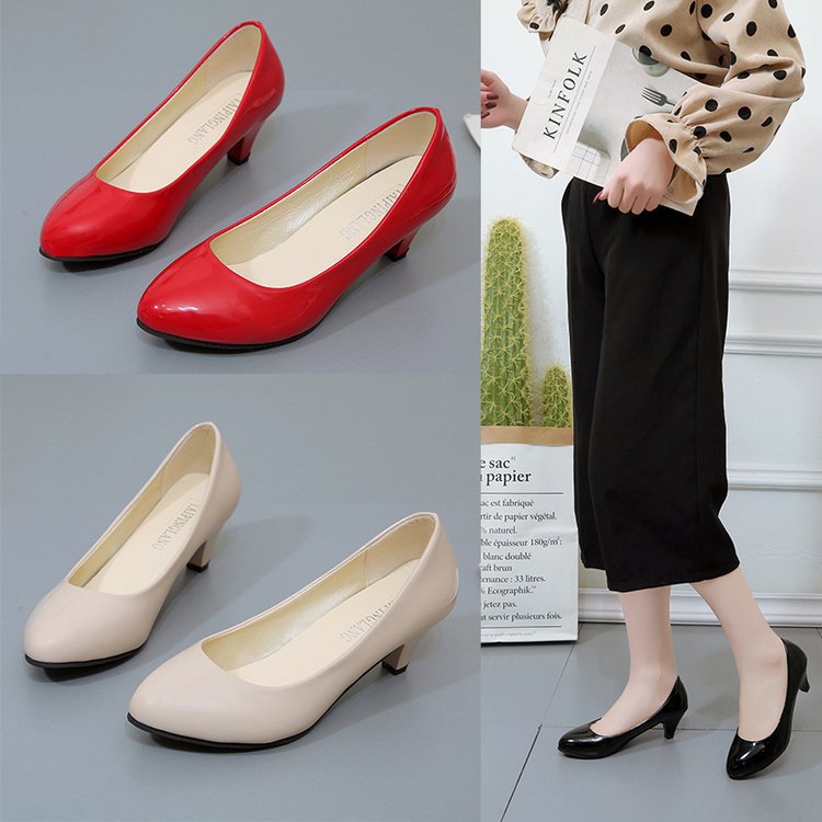 Shallow mouth professional high heels