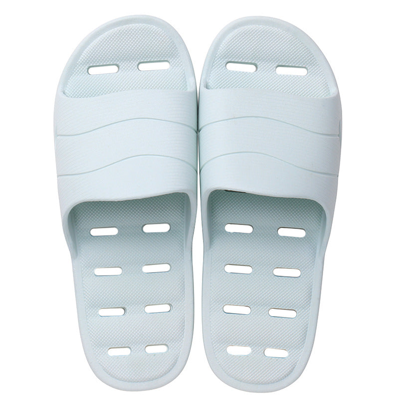 Plastic thick soft bottom leaking household slippers