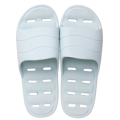 Plastic thick soft bottom leaking household slippers