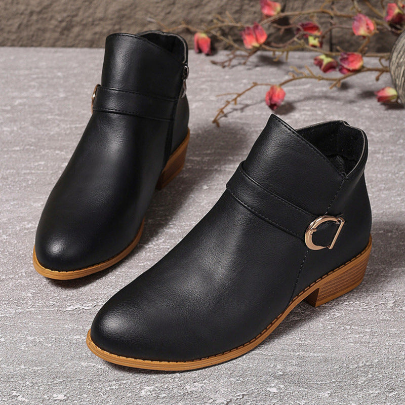 Code Pointed Comfortable Martin Boots In Stock