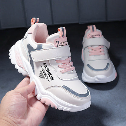 Super Fiber Leather Children's Sports Shoes