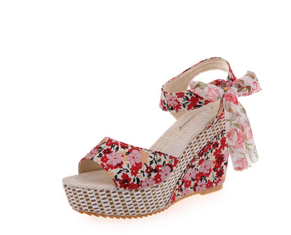 Manufacturers selling spring and summer new explosion network bookeen sexy mouth shoes wedge sandals black women's sandals