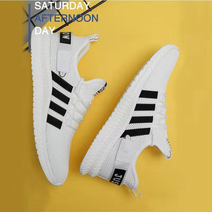 Men's Trendy Casual Sneakers Lace Up Cotton