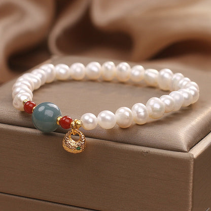 Freshwater Pearl Aquamarine Light Luxury Gentle Sweet