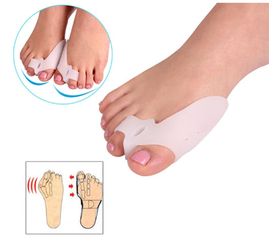Silicone toe braces for toe separation