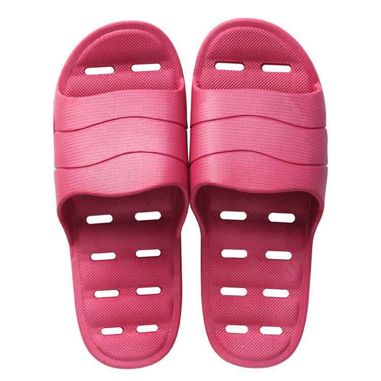 Plastic thick soft bottom leaking household slippers
