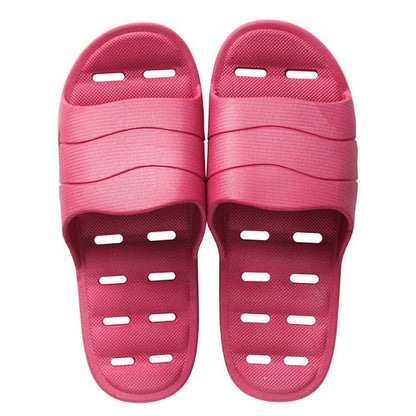 Plastic thick soft bottom leaking household slippers