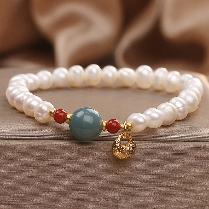 Freshwater Pearl Aquamarine Light Luxury Gentle Sweet