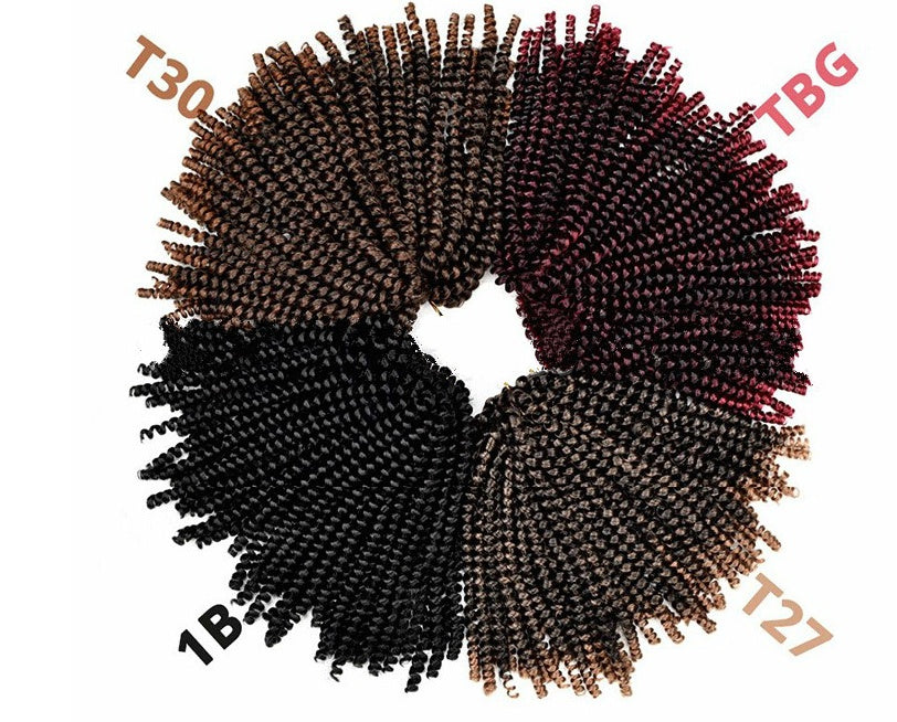 Chemical fiber wig small spring roll