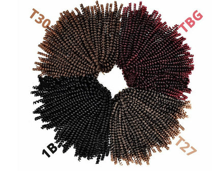Chemical fiber wig small spring roll