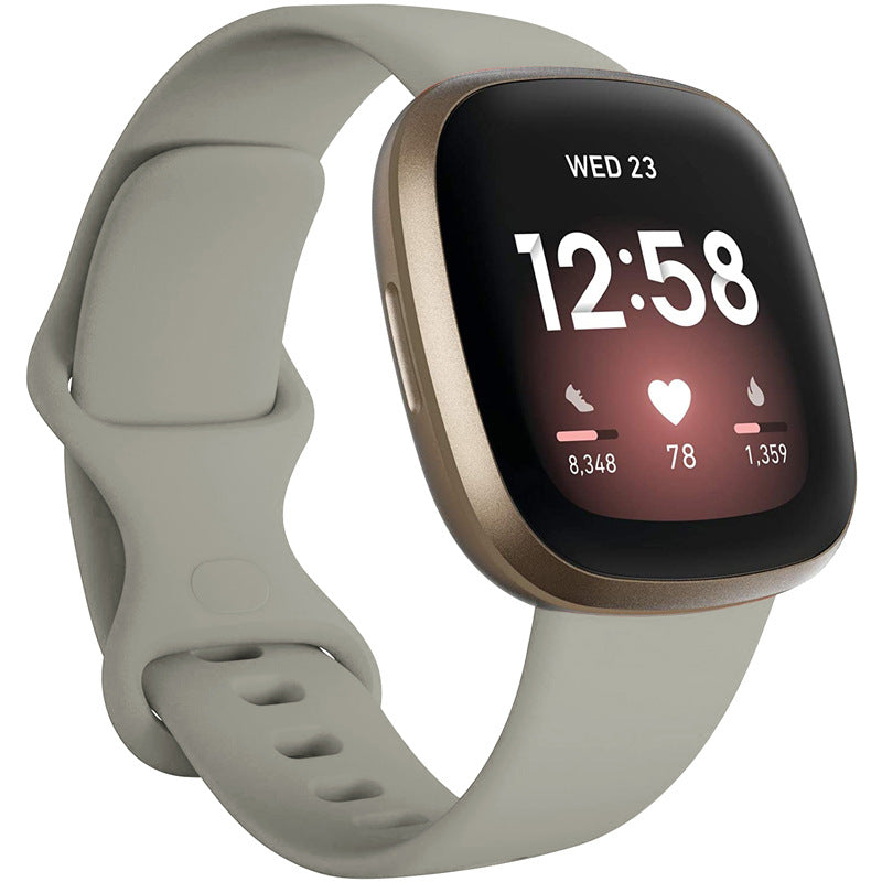 Pure color waterproof sports silicone strap