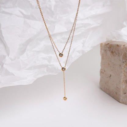 Gentle Wind Accessories Titanium Steel Necklace Female Ins Trend Niche
