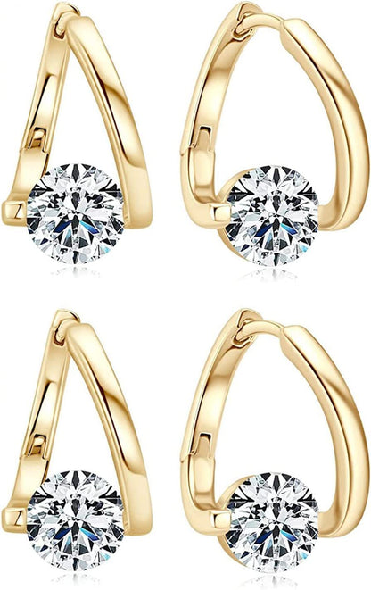S925 Silver Moissanite Affordable Luxury Earrings