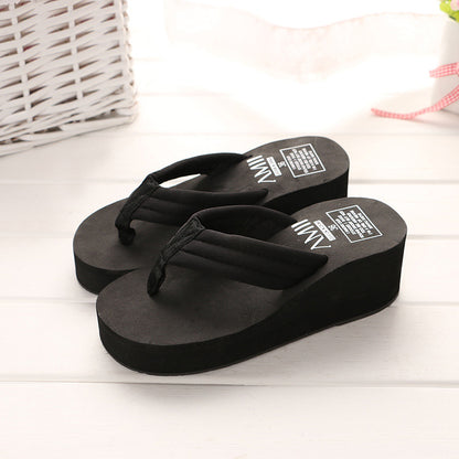 A new explosion of anti-skid cloth soled ladies summer FLIP FLOPS SANDALS are angle muffin candy color slippers