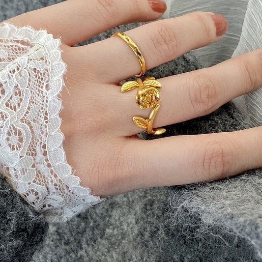 Gentle and color-fast rose ring