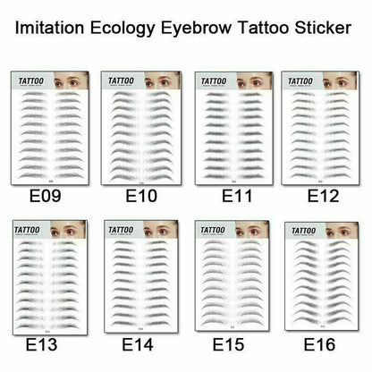 Waterproof 6D Eyebrow Tattoo Semi-Permanent Embroidery Natural Long Lasting Fake Eyebrow