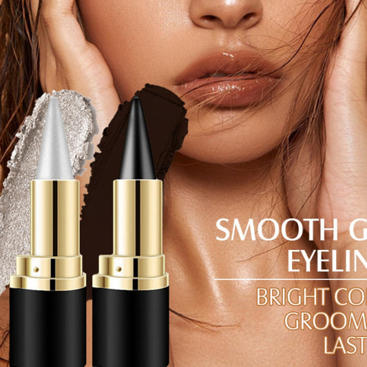 Womens Quick-drying Waterproof, Easy-to-apply Smudge-proof Eyeliner Cream