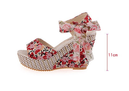 Manufacturers selling spring and summer new explosion network bookeen sexy mouth shoes wedge sandals black women's sandals